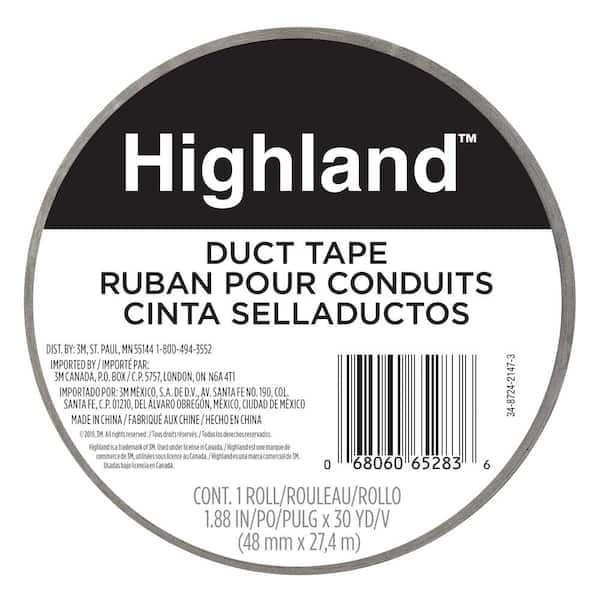 3M Highland 1.88 in. x 30 yds. (48 mm x 27.43 m) Duct Tape