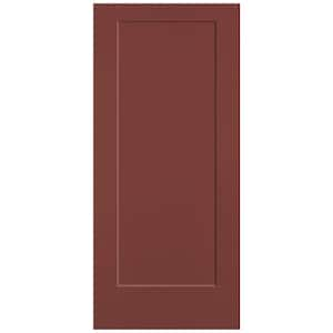 36 in. x 80 in. 1-Panel Lincoln Park Single Bore Hollow Core Red Bluff Molded Composite Interior Door Slab