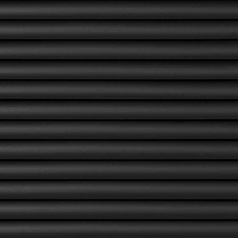 Black Cordless Vinyl Light Filtering Mini Blind, 64" L x 34" W