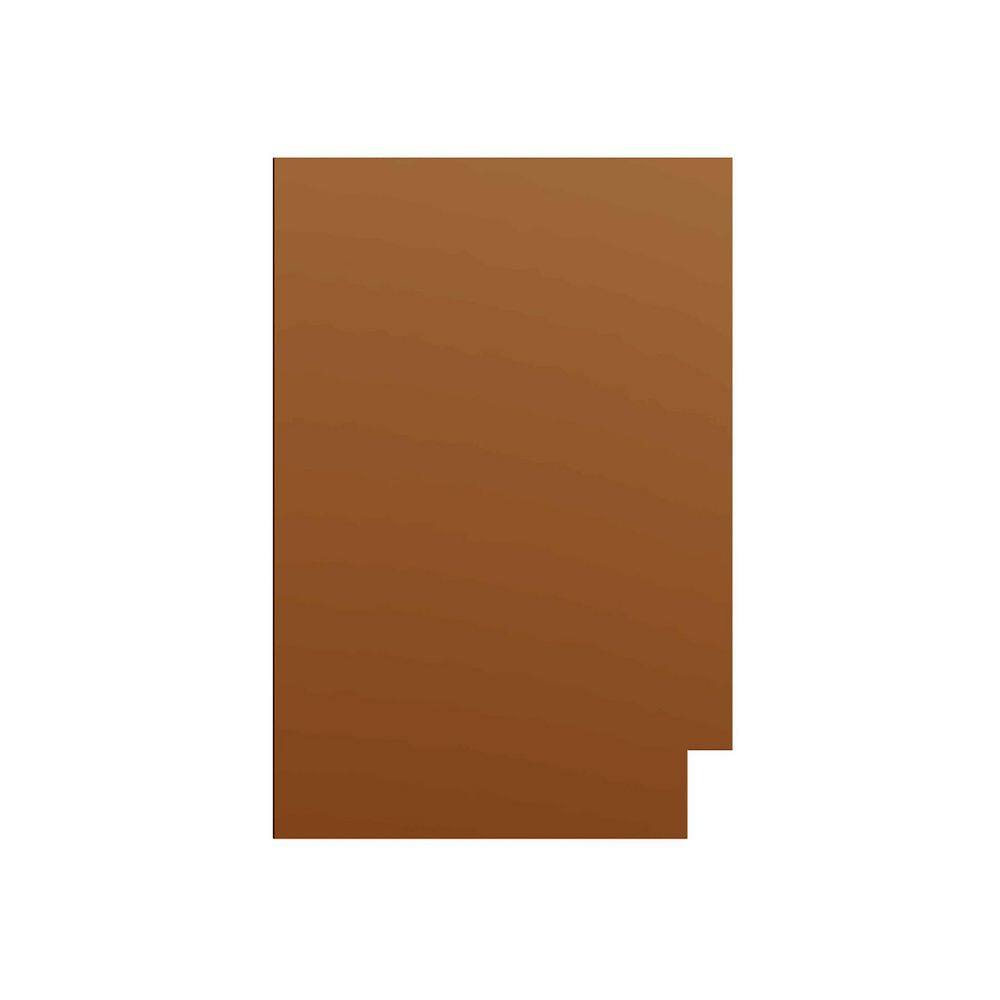 Aberdeen Recessed 0.25 in. W x 34.5 in. H x 20.25 in. D in Caramel End Pane