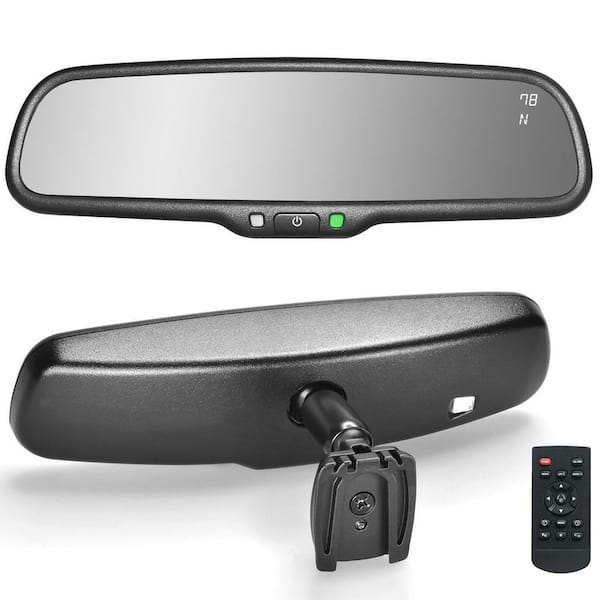 10.5 in. OEM Rear View Mirror/4.3 in. LCD Scree, Dimming, Adjustable Guide Line, Compass and Temperature, Universal Fit