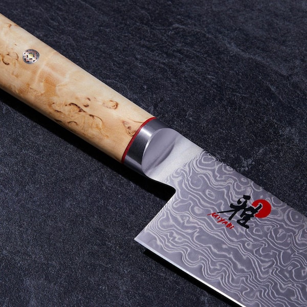 MIYABI Birchwood 8 in. SG2-5000MCD Carbon Steel Full Tang Chef's