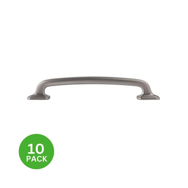 10-Pack Grayson 5 in. (127 mm) Center-to-Center Traditional Satin Nickel Bar Drawer Pull