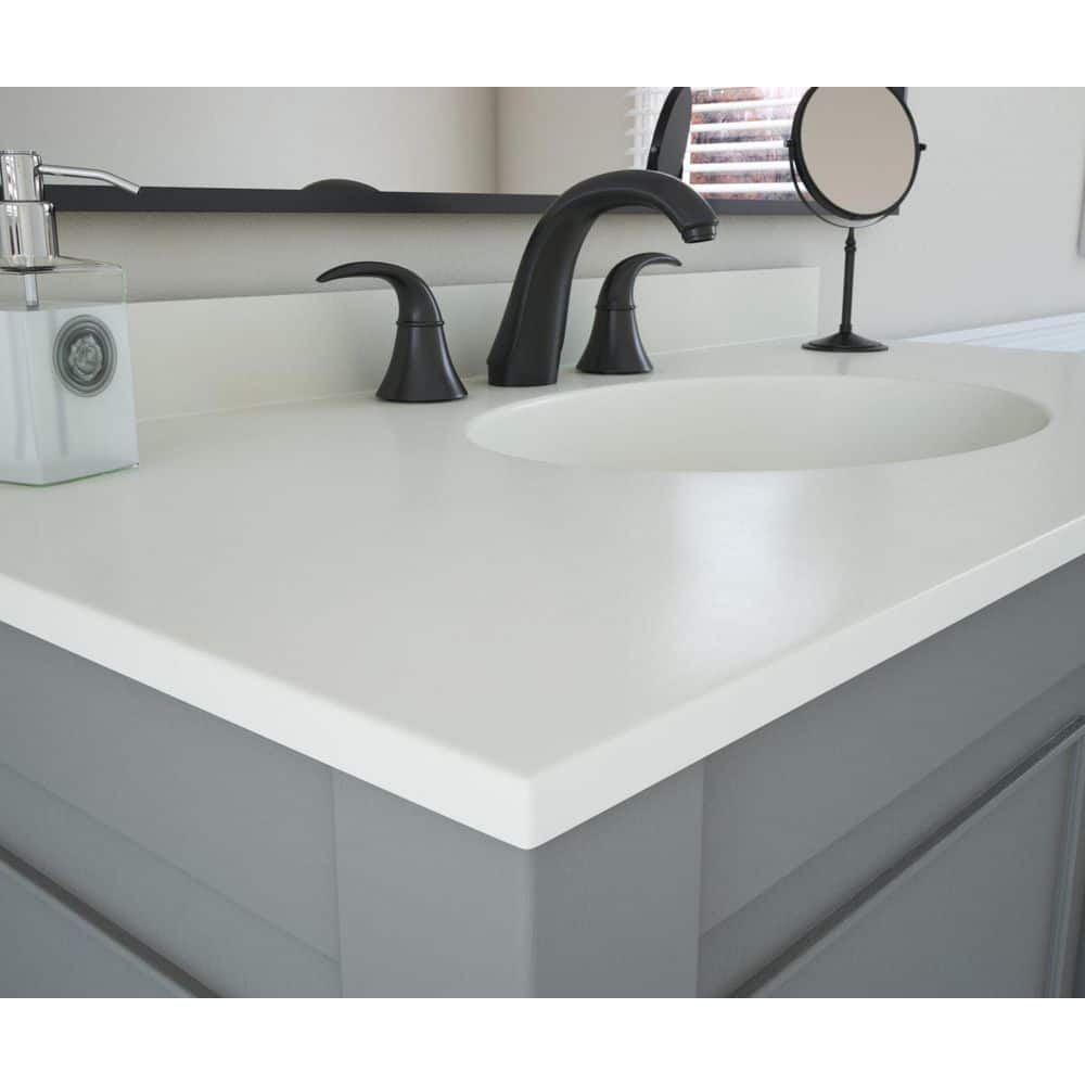 31'' Bisque Solid Surface Single Sink Vanity Top