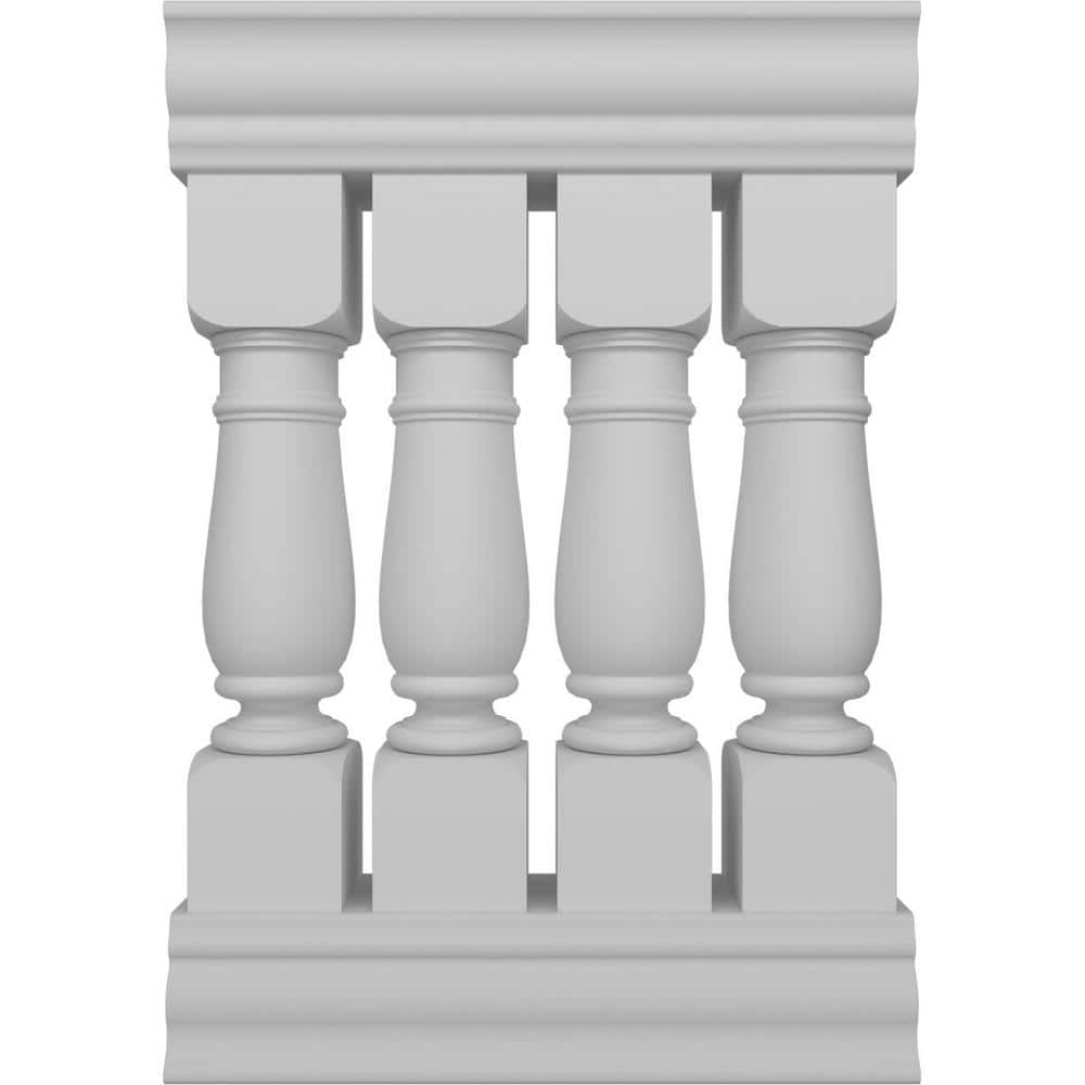 Oxford White Fiberglass and Polyurethane Deck Railing Kit, 24 in x 38 in