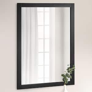 Shorewood Framed Mirror in Matte Black, 40-inch