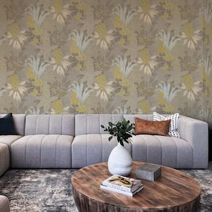 Coniferous Floral Hazelwood Non-Pasted Wallpaper, 56 sq. ft.