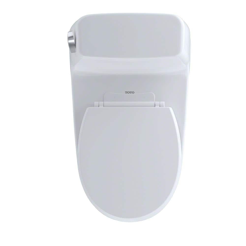 EcoMax Modern Bone Round One-Piece Toilet with SoftClose Seat