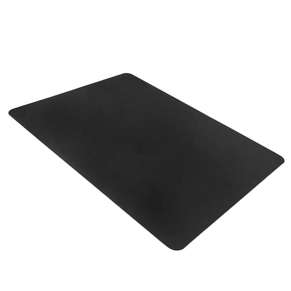 Dimex 46 in. x 60 in. Black Plastic Chair Mat for Hard Floors and Low Pile Carpets