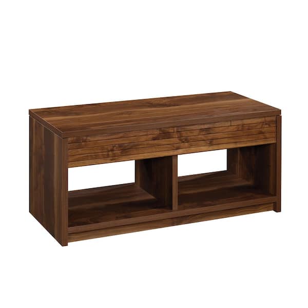 SAUDER Harvey Park 43 in. Grand Walnut Large Rectangle Composite Coffee Table with Lift Top