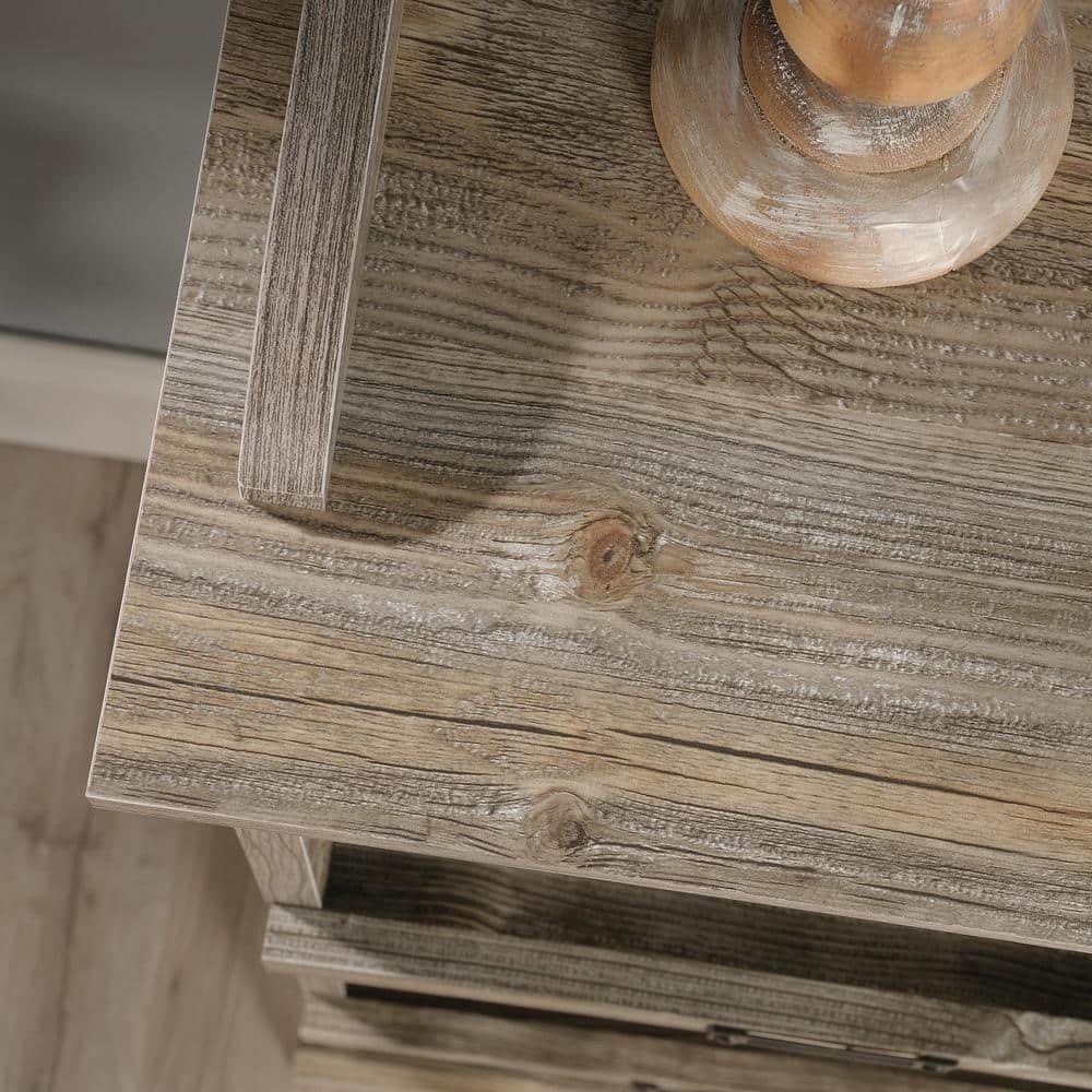 Rustic Cedar 10-Cubby Adjustable Wood Bookcase in Gray