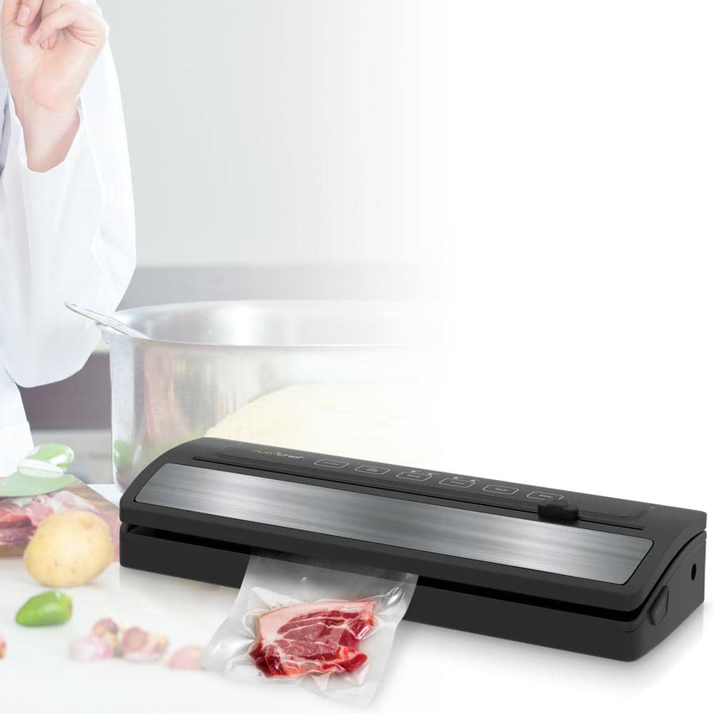 Compact Black Stainless Steel Automatic Vacuum Sealer