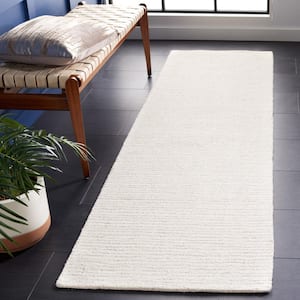Abstract Ivory/Beige 2 ft. x 18 ft. Speckled Runner Rug