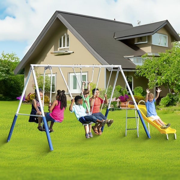 XDP Recreation Blue Ridge Play Outdoor Backyard Playset Kids Swing