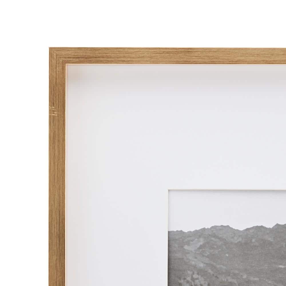 Gold Rectangular Wood Wall Mount Gallery Frame