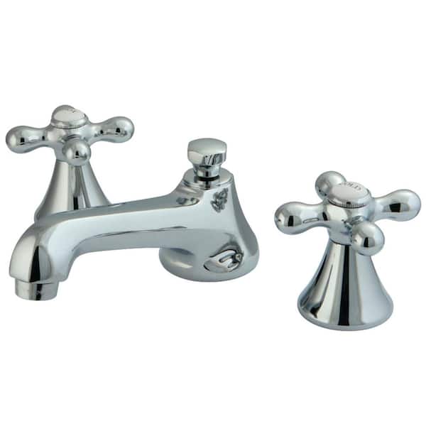 Kingston Brass Modern 8 in. Widespread 2-Handle Bathroom Faucet in Chrome