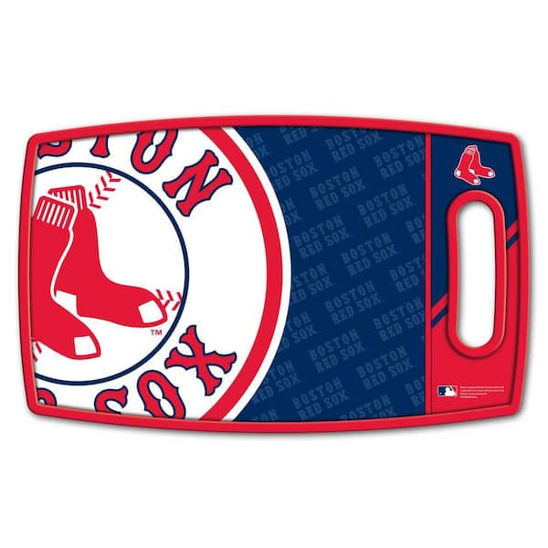 MLB Boston Red Sox Logo Series Cutting Board 9in x 0.5in- Rectangle- Manufactured Wood and polypropylene