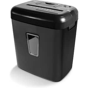 8-Sheet Micro-Cut Paper, CD/DVD and Credit Card Shredder with 4.8-Gal. Wastebasket in Black