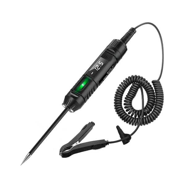 Digital LED Automotive Circuit Tester 3-72V Heavy Duty Polarity Display Illuminating Light Stainless Probe 142 Inch Wire