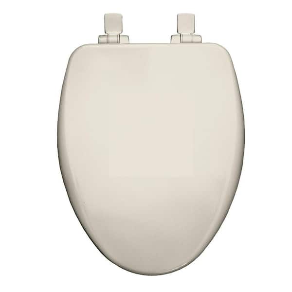 Church Elongated Closed Front Toilet Seat in Biscuit