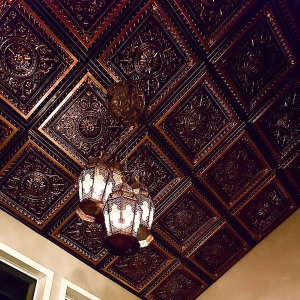 FROM PLAIN TO BEAUTIFUL IN HOURS La Scala Antique Copper 2 ft. x 2