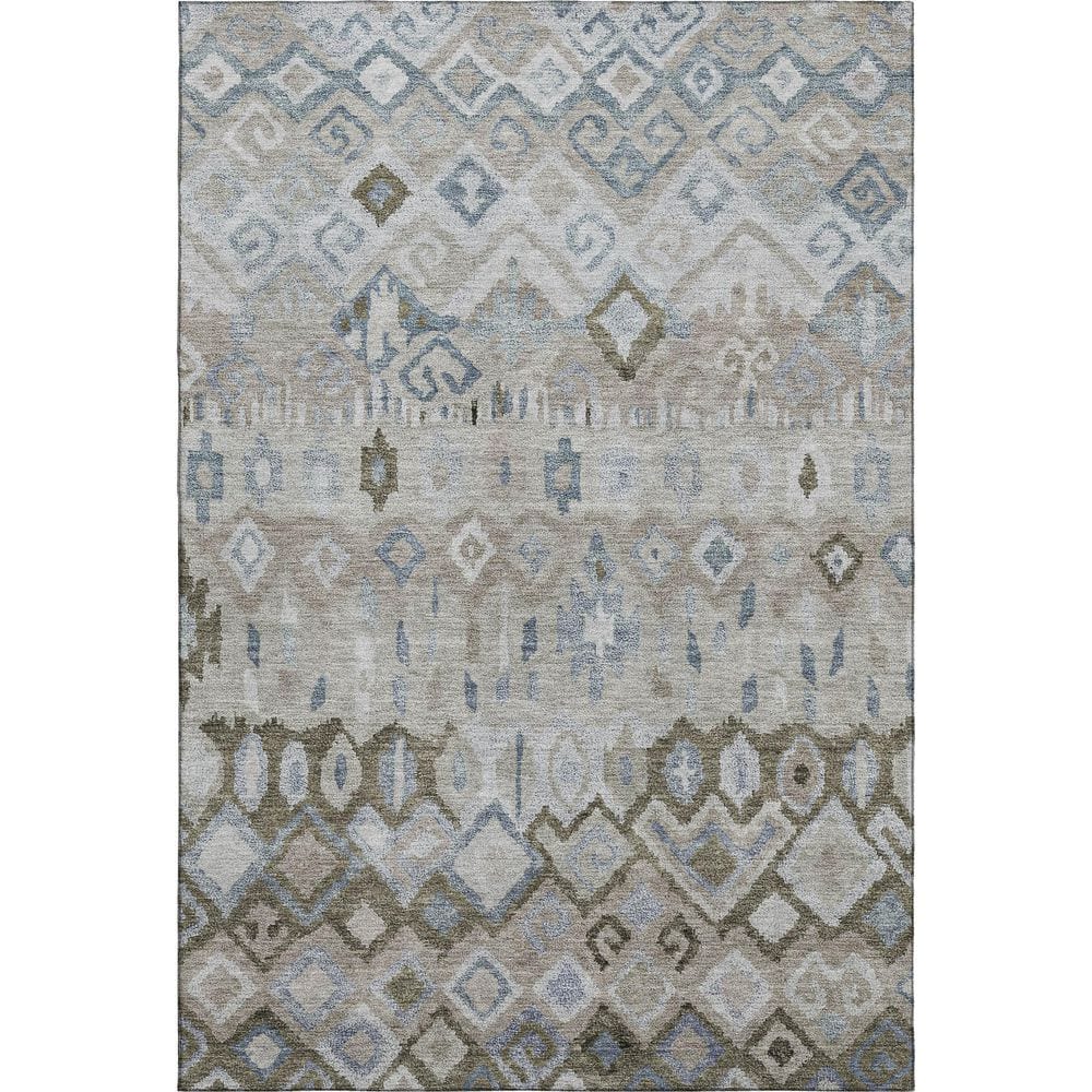 Mayfield Premium Machine Washable Abstract AMF2303 Beige 9 ft. x 12 ft. Area Rug price history on PriceWatchPro