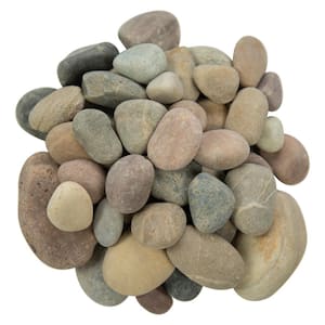 Multi-Colored 0.5 cu. ft. per Bag (1 in. to 2.5 in.) Bagged Landscape Pebbles (28 Bags/14 cu. ft./Pallet)