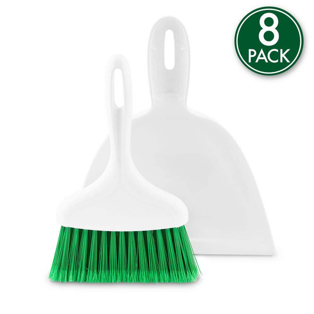 Libman 10 in. Whisk Broom and Dust Pan Set (8-Pack) 1632 - The Home Depot