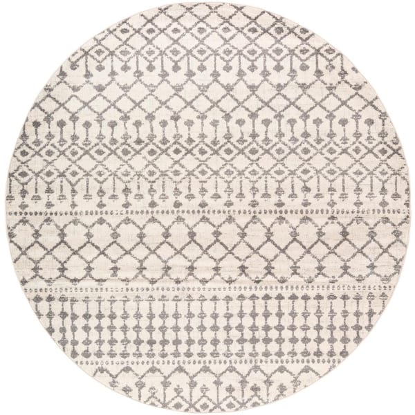 Ezio Khaki 7 ft. 10 in. Round Area Rug