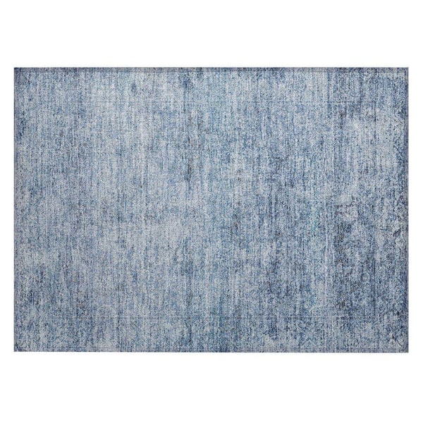 Chantille Machine Washable Indoor/Outdoor Abstract ACN2103 Blue 1 ft. 8 in. x 2 ft. 6 in. Accent Rug
