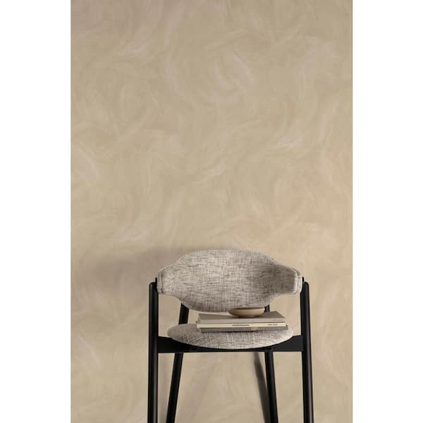 Stonish Beige Faux Concrete Print Non Woven Non-Pasted Textured Wallpaper 57 sq. ft.
