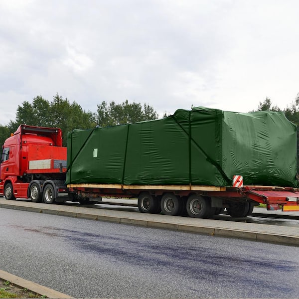 MBT, M100 Military 1/4 Ton Trailer Canvas Tarp with ropes 