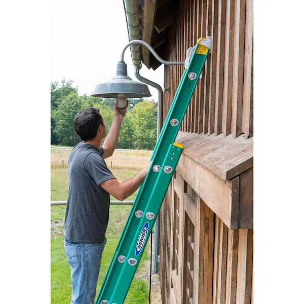 16 ft. Fiberglass Extension Ladder, 300 lb. Load Capacity, 30.0 lb. Net Weight