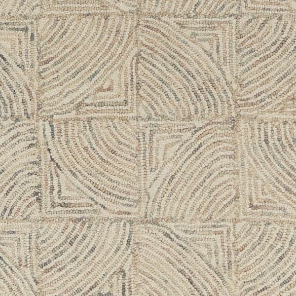 2 ft. x 8 ft. Gray Geometric Washable Area Rug Runner Rug