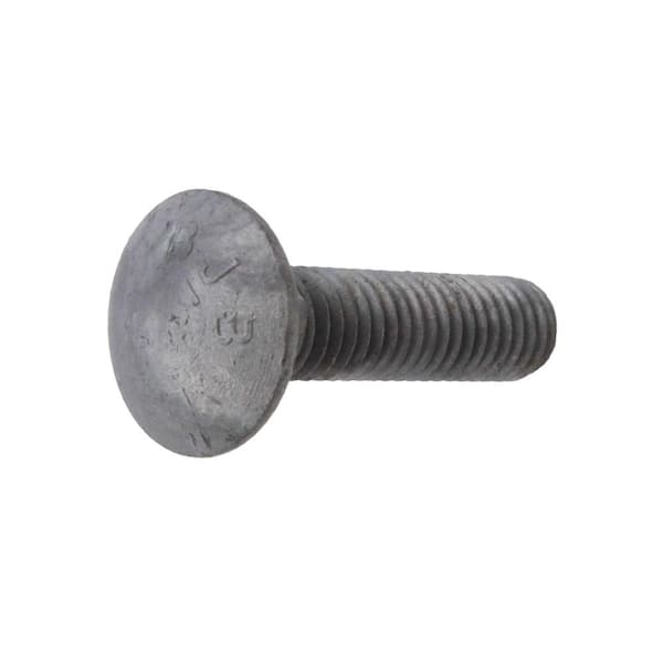 Carriage Bolt Hot Dipped Galvanized Qty-100 3/8-16 x 5 FT