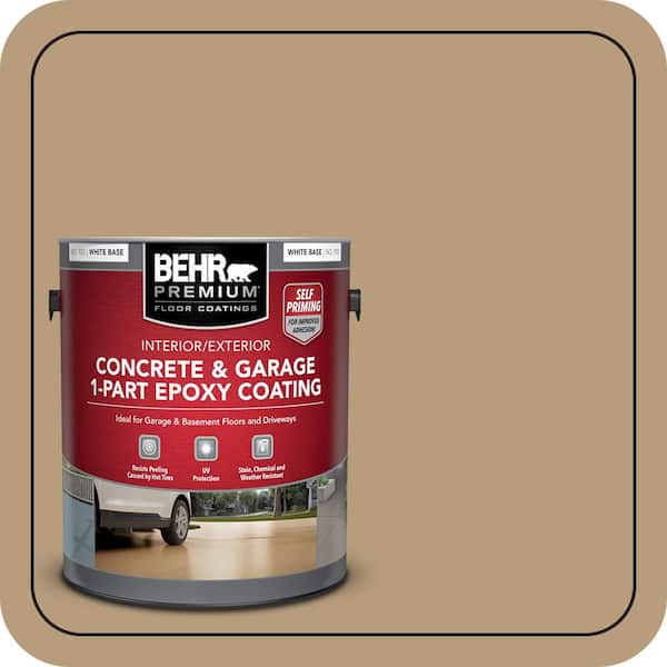 1 Gal. #PFC-28 Desert Sandstone Self-Priming 1-Part Epoxy Satin Interior/Exterior Concrete and Garage Floor Paint
