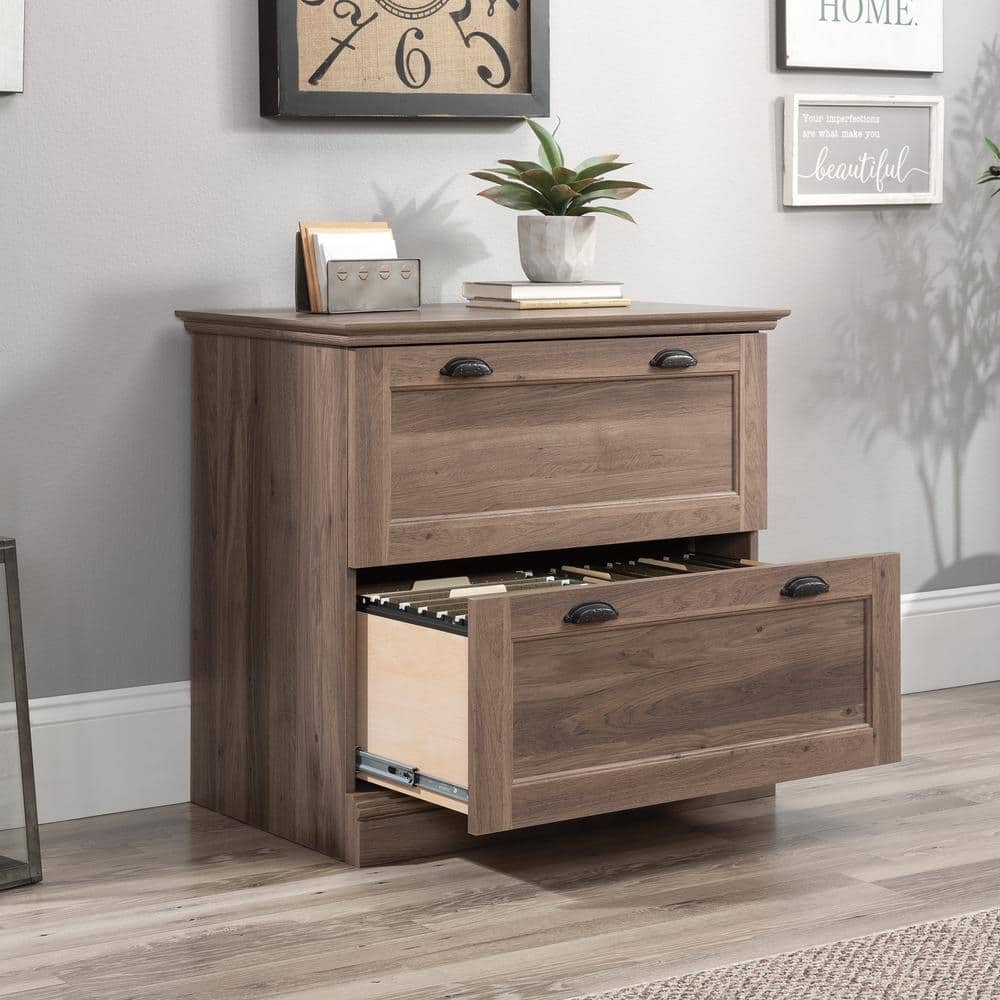 Salt Oak 2-Drawer Lockable Lateral File Cabinet