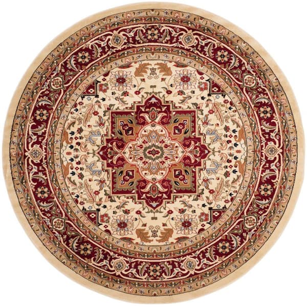 Safavieh Lyndhurst Ivory Red 10 Ft X, Red And Ivory Round Area Rug