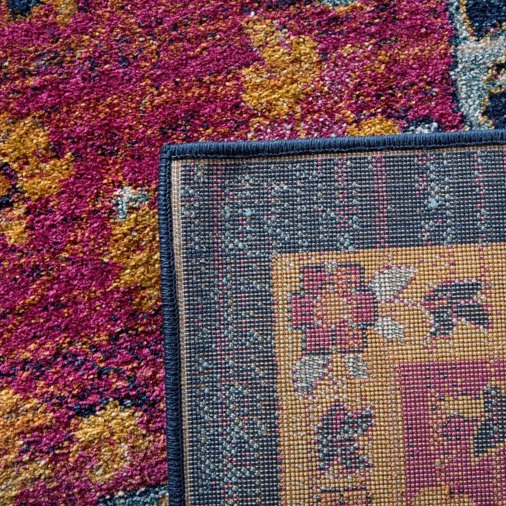 Evoke EVK275 Power Loomed Indoor Area Rug - Fuchsia/Orange - 8'x10' - Safavieh