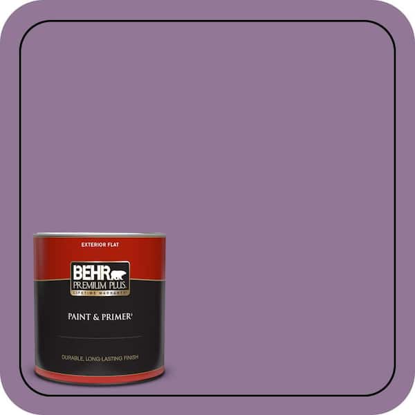 BEHR PREMIUM PLUS 1 qt. #M100-5 Passion Fruit Flat Exterior Paint & Primer