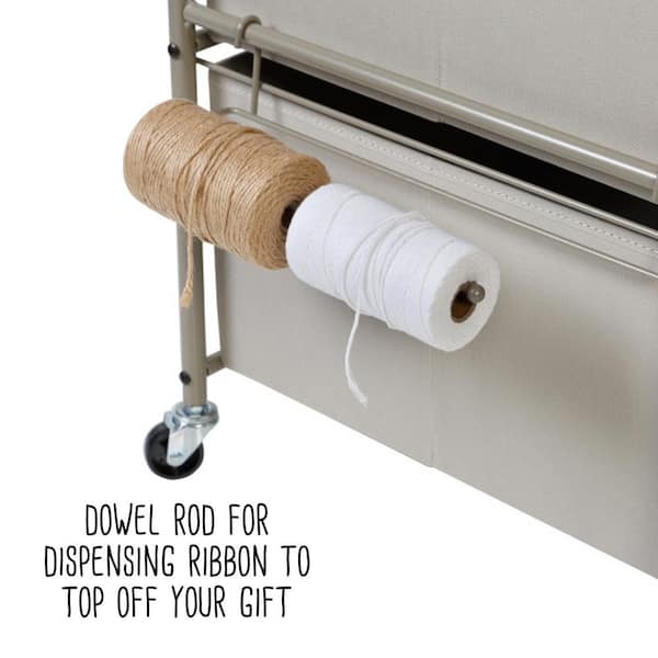  Paper Roll Dispenser and Cutter - Long 24 Roll Paper Holder -  Great Butcher Paper Dispenser, Wrapping Paper Cutter, Craft Paper Holder or  Vinyl Roll Holder - Wall Mountable : Office Products