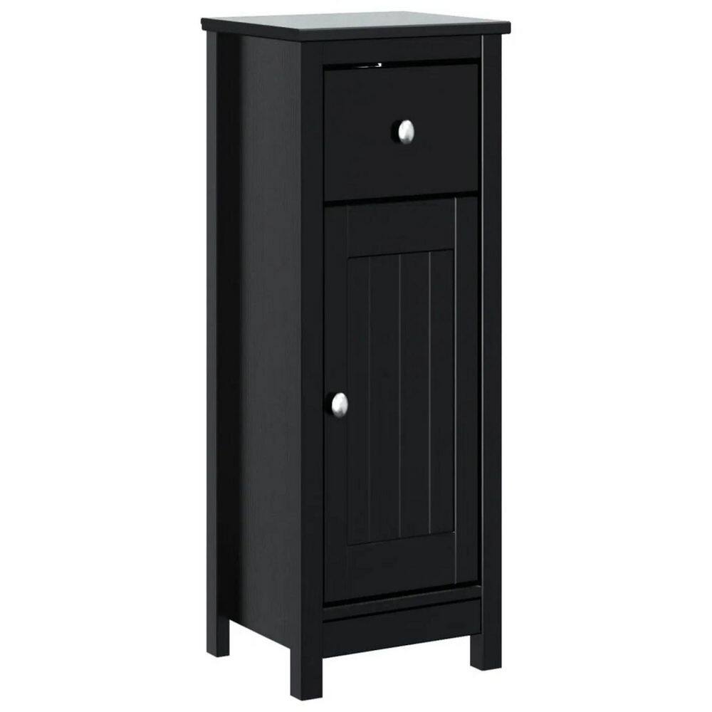 15.7 in. W x 13.4 in. D x 31.5 in. H Upper/Floor Kitchen Cabinetin Black with Bathroom Cabinet, Bath Drawer Base price history on PriceWatchPro