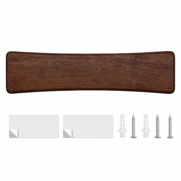5-Knife 10 in. Wood Knife Magnetic Strip, Magnetic Knife Bar for Wall, Knife Holder for Kitchen Utensil Organizer