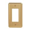 AMERELLE Brass 1-Gang Phone Jack Wall Plate (1-Pack) 155PH - The