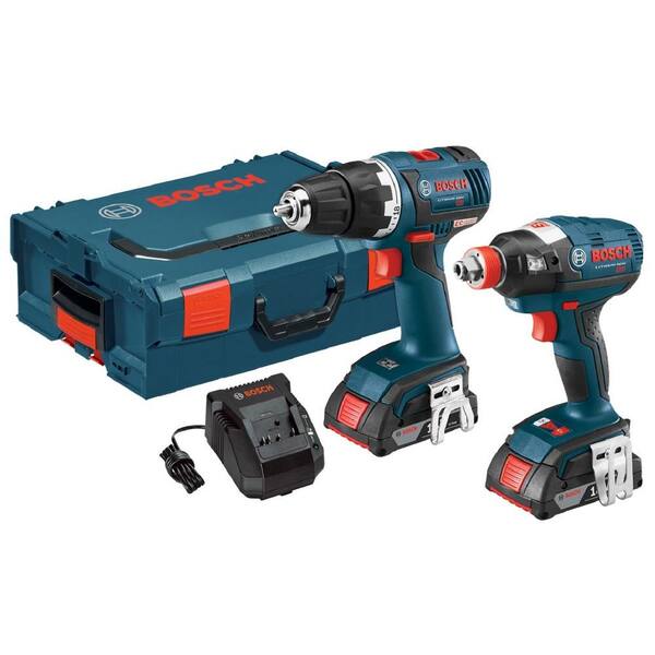 Bosch 18-Volt Lithium-Ion Cordless Brushless Drill/Driver and Socket-Ready Impact Driver Combo Kit (2-Tool)