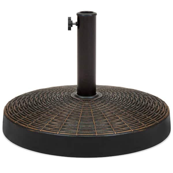 Unbranded 55 lb. Resin Patio Umbrella Base in Bronze