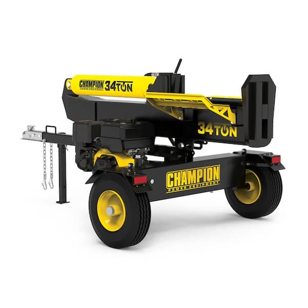 Champion Power Equipment 34 Ton 338 cc Gas Powered Hydraulic Wood Log Splitter with Vertical/Horizontal Operation and Auto Return