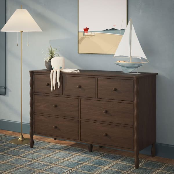 medium brown hemnes dresser Reviews for Max & Lily Jenny Walnut 7-Drawer 52 in. Wide | Pg 1 Size:AU 8