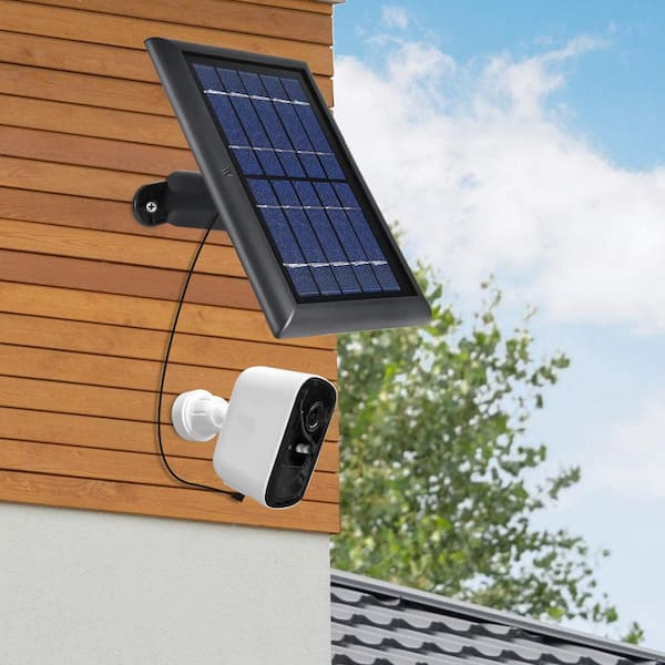 NOT Compatible with Eufy Cam 2/2 Pro/E 1-Pack, Black Wasserstein Solar Panel with 13.1ft/4m Cable Compatible with Eufy Cam 2C and 2C Pro Power Your Surveillance Camera Continuously 