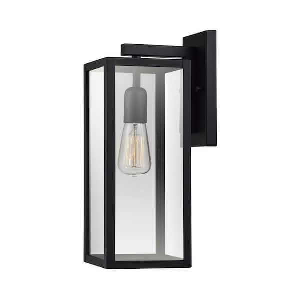 Globe Electric Hurley Black Modern Indoor/Outdoor 1-Light Wall Sconce
